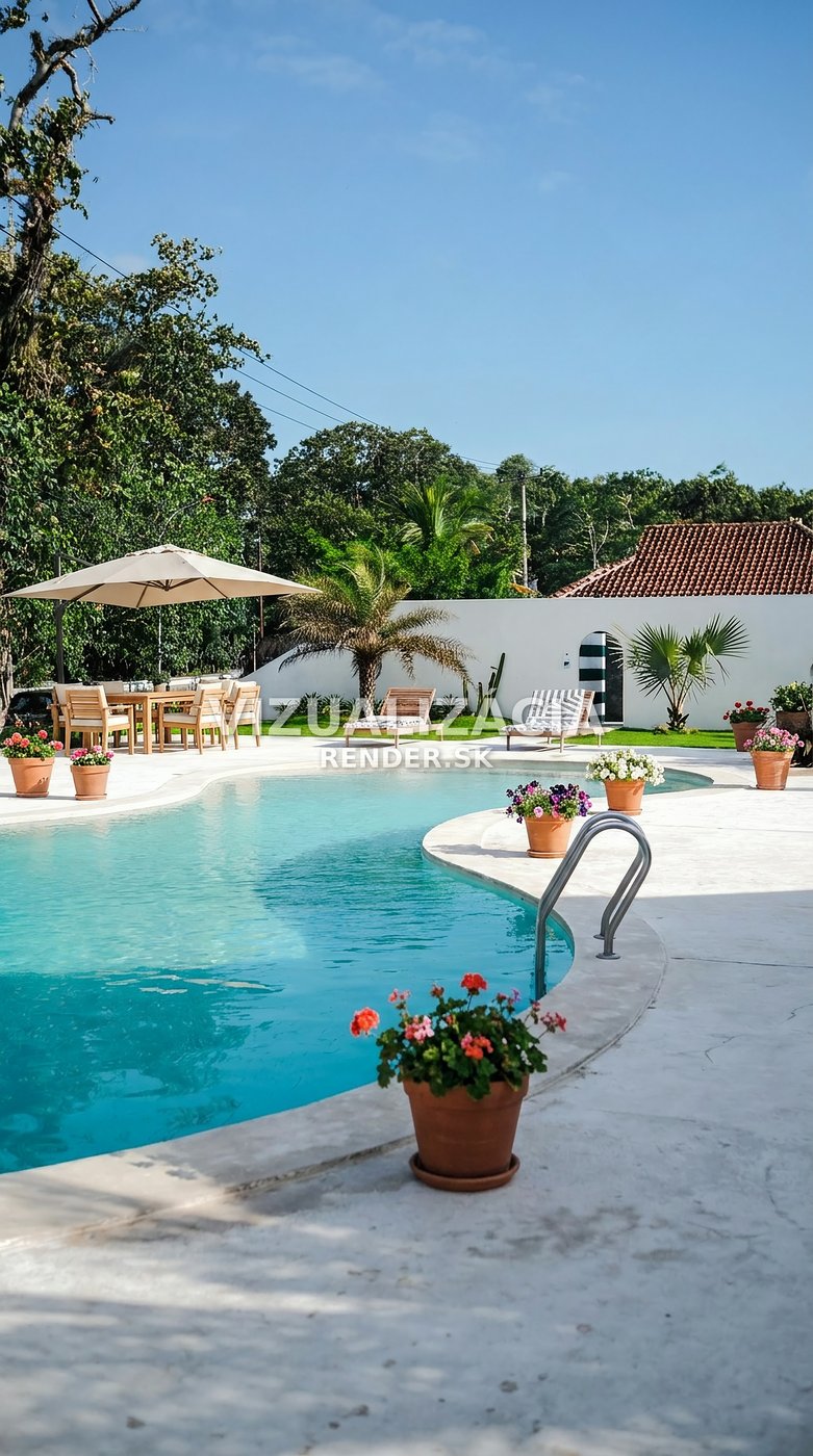 After visualization — Garden pool